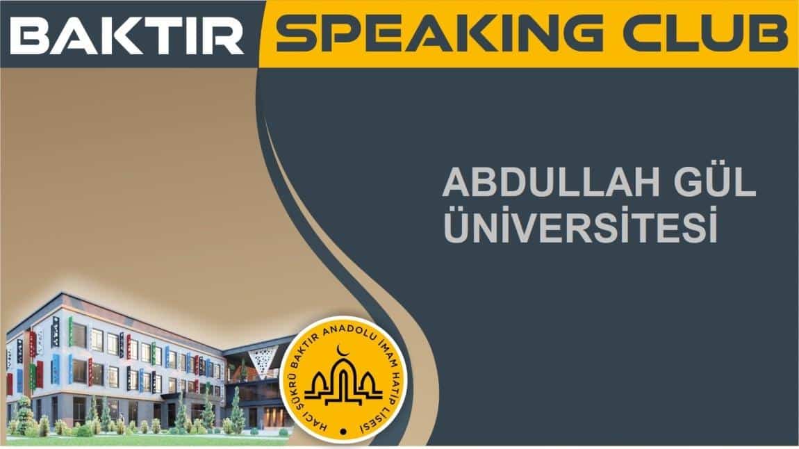 Visiting Abdullah Gül University